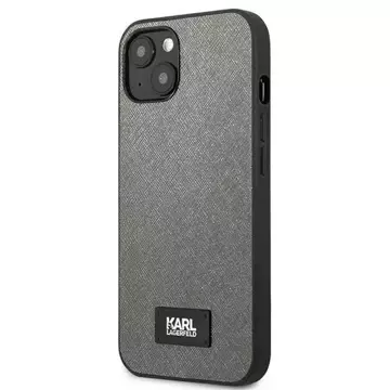 Захисний чохол для телефону Karl Lagerfeld KLHCP13SSFMP2DG для Apple iPhone 13 Mini 5.4" hardcase silver/silver Saffiano Plaque