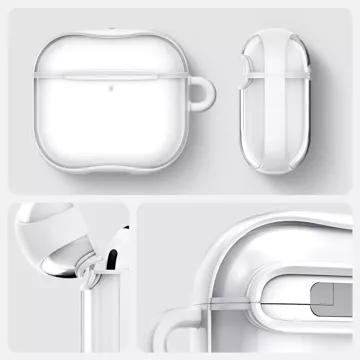 Захисний чохол для Apple Airpods 4 Ultra Hybrid Jet White