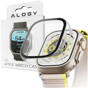 Захисний чохол зі скляним протектором Alogy Protector Case 2in1 Overlay Case для Apple Watch Ultra 49mm Clear