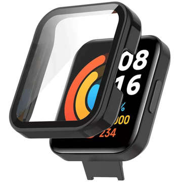 Захисний чохол 2в1 з вбудованим склом для Xiaomi Redmi Watch 2 Lite Alogy Classic Case Black