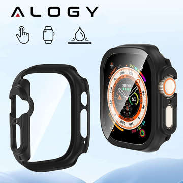 Захисний чохол 2 в 1 з вбудованим склом для Apple Watch Ultra 49mm Alogy Classic Case Black