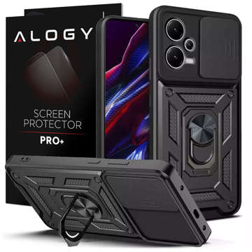 Захисний чохол Alogy Camshield Stand Ring Protective Case with Camera Cover для Xiaomi Redmi Note 12/ Poco X5 5G Glass