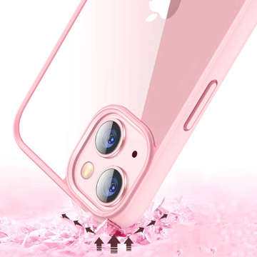 Захисний чохол Alogy Hybrid Candy Case для Apple iPhone 13 рожевий-прозорий