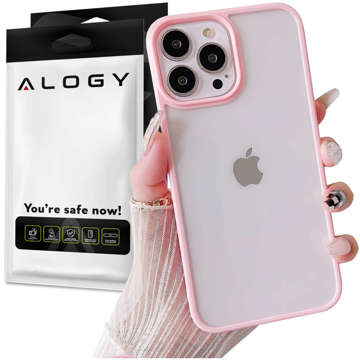 Захисний чохол Alogy Hybrid Candy Case для Apple iPhone 13 Pro рожевий-прозорий