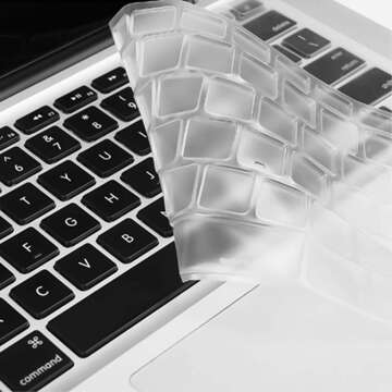 Захисний чохол Alogy Silicone Keyboard Cover для Apple Macbook Air 13 M1 2019-2020 Прозорий