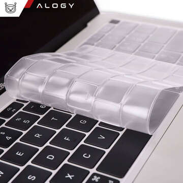 Захисний чохол Alogy Silicone Keyboard Cover для Apple Macbook Air 13 M1 2019-2020 Прозорий