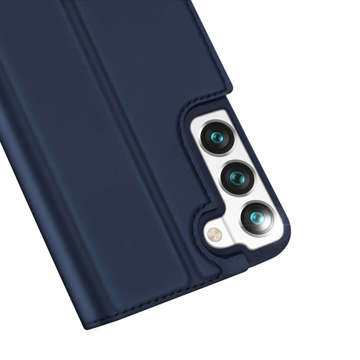 Захисний чохол Dux Ducis Skin Pro Flip для Samsung Galaxy S22 темно-синє скло