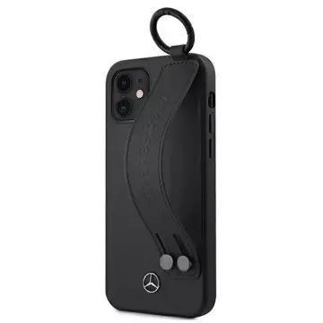 Захисний чохол Mercedes MEHCP12SLSSBK для Apple iPhone 12 Mini 5.4" black/black hardcase Strap Line