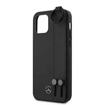 Захисний чохол Mercedes MEHCP12SLSSBK для Apple iPhone 12 Mini 5.4" black/black hardcase Strap Line