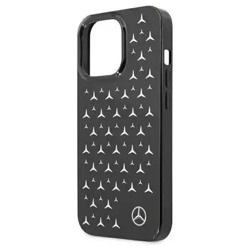 Захисний чохол Mercedes MEHCP13LESPBK для Apple iPhone 13 Pro / 13 6.1" black/black hardcase Silver Stars Pattern