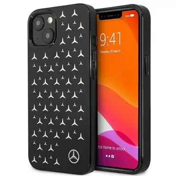 Захисний чохол Mercedes MEHCP13SESPBK для Apple iPhone 13 Mini 5.4" black/black hardcase Silver Stars Pattern