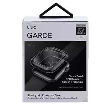 Захисний чохол UNIQ Garde для Apple Watch Series 4/5/6/SE 40mm grey/smoked grey