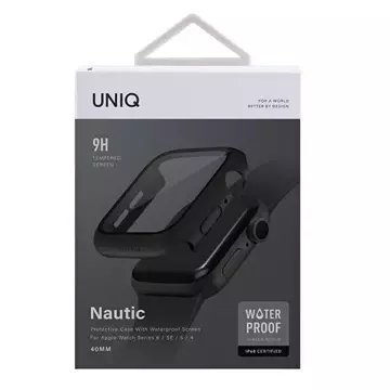 Захисний чохол UNIQ Nautic для Apple Watch Series 4/5/6/SE 40 мм чорний/чорний