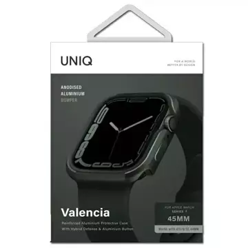 Захисний чохол UNIQ Valencia для Apple Watch Series 4/5/6/7/8/SE 45/44 мм зелений/зелений