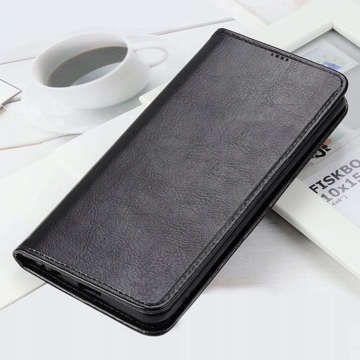 Захисний шкіряний гаманець Alogy Wallet Case Phone Shell для Samsung Galaxy A34 5G Чорне скло