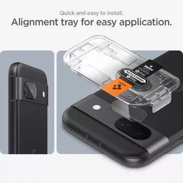 Захист камери із загартованого скла Spigen Optik.TR "EZ FIT" Camera Protector 2 шт. для Google Pixel 8A Clear