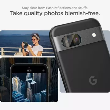 Захист камери із загартованого скла Spigen Optik.TR "EZ FIT" Camera Protector 2 шт. для Google Pixel 8A Clear