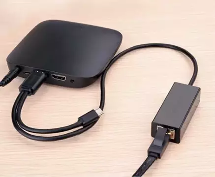 Зовнішня мережева карта UGREEN RJ45 - USB 2.0 100 Mbps Ethernet black (CR110 20254)