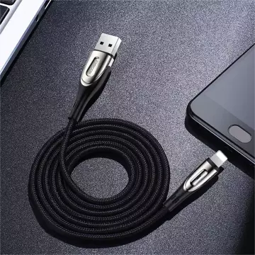 Кабель для швидкої зарядки Joyroom Sharp Series USB-A - Lightning 3A 1,2 м, чорний (S-M411)