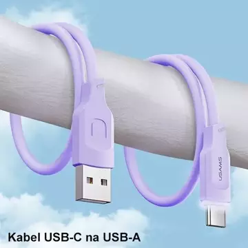 Кабель для швидкої зарядки USMAS USB-C PD 1,2 м, зелений