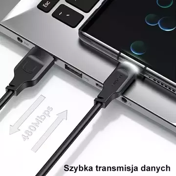 Кабель для швидкої зарядки USMAS USB-C PD 1,2 м, зелений