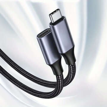 Кабель-подовжувач USB-C Type C 3.1 Gen2 Thunderbolt 100W PD 10Gbs 4K 2M Шнур-адаптер з нейлоновою опліткою