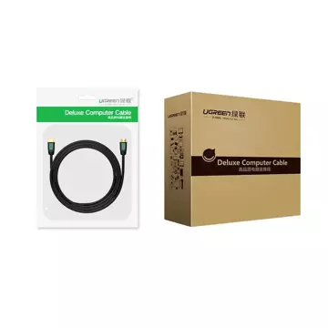 Кабель 2м UGREEN HDMI 2.0 19 pin 4K 60Hz 30AWG чорний (10129)