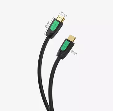 Кабель 2м UGREEN HDMI 2.0 19 pin 4K 60Hz 30AWG чорний (10129)