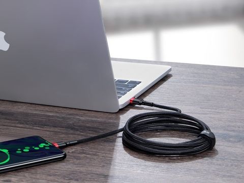 Кабель 2m Baseus Cafule USB-C Quick Charge 3.0 PD 2.0 100W 5A Червоний