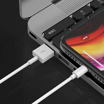 Кабель 2m Lightning для USB-A USB для Apple iPhone, iPad, iPod BOX Білий