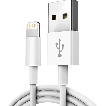 Кабель Alogy 1m Fast Charge USB to Lightning Кабель для зарядки iPhone 20W білий