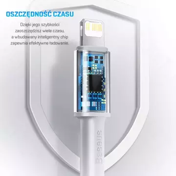 Кабель BASEUS USB-C до Lightning PD 20W 1m Niebieski