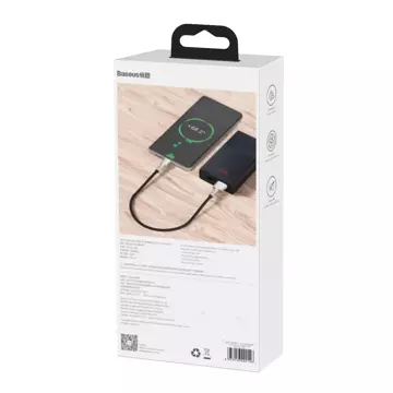 Кабель Baseus Cafule USB-USB-C, 66 Вт, 0,25 м (чорний)