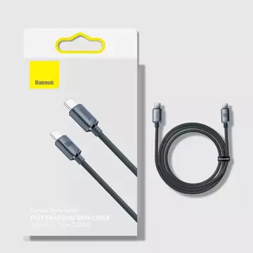 Кабель Baseus Crystal Shine Series Кабель USB для швидкої зарядки та передачі даних USB Type C - USB Type C 100W 1.2m black (CAJY000601)