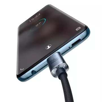 Кабель Baseus Crystal Shine Series Кабель USB для швидкої зарядки та передачі даних USB Type C - USB Type C 100W 1.2m black (CAJY000601)