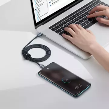 Кабель Baseus Crystal Shine Series Кабель USB для швидкої зарядки та передачі даних USB Type C - USB Type C 100W 1.2m black (CAJY000601)