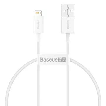 Кабель Baseus Superior USB - Lightning 2.4A 0.25 m White (CALYS-02)