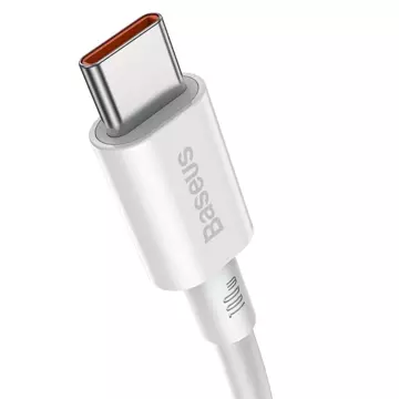 Кабель Baseus Superior USB Type C - USB Type C кабель швидкої зарядки Quick Charge / Power Delivery / FCP 100W 5A 20V 2m білий (CATYS-C02)