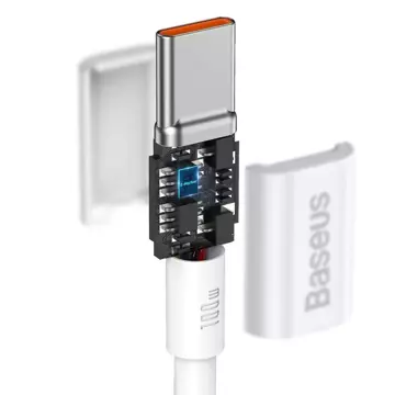 Кабель Baseus Superior USB Type C - USB Type C кабель швидкої зарядки Quick Charge / Power Delivery / FCP 100W 5A 20V 2m білий (CATYS-C02)