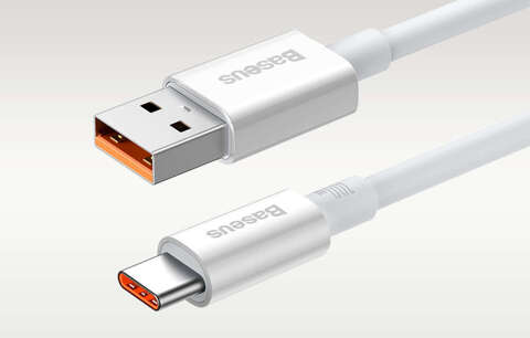 Кабель Baseus Superior USB to USB-C 100W 0.25m (білий)