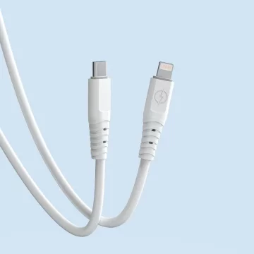 Кабель Dudao, кабель USB Type C - Lightning 6A 65W PD білий (TGL3X)