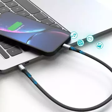 Кабель Dudao L10P USB Type C - Lightning PD20W чорний (L10P)