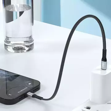 Кабель Dudao L10P USB Type C - Lightning PD20W чорний (L10P)