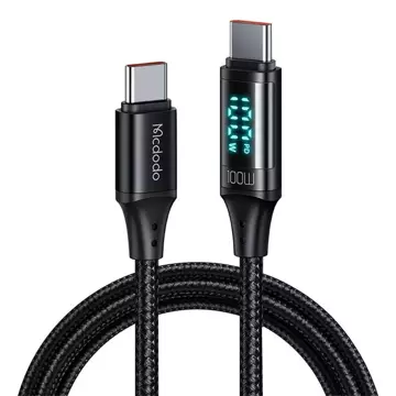 Кабель Mcdodo CA-1100 USB-C – USB-C, 100 Вт, 1,2 м (чорний)