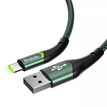 Кабель Mcdodo Magnificence CA-7961 LED USB to USB-C, 1 м (зелений)