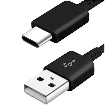 Кабель Samsung USB-C Type C 1,5м, оригінальний EP-DW700CBE - чорний