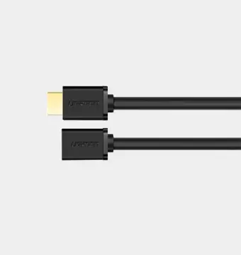 Кабель UGREEN подовжувач HDMI (розетка) - HDMI (папа) 19 pin 1.4v 4K 60Hz 30AWG 2m чорний (10142)