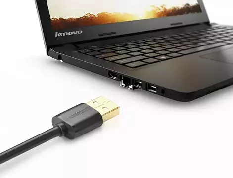 Кабель UGREEN USB (гніздо) - Кабель-перехідник USB (штекер) 2м чорний (10316)