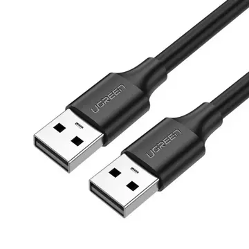 Кабель UGREEN USB 2.0 (штекер) - Кабель USB 2.0 (штекер) 1 м чорний (US128 10309)