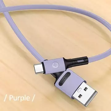 Кабель USAMS U52 USB-C 2A Fast Charge 1m фіолетовий